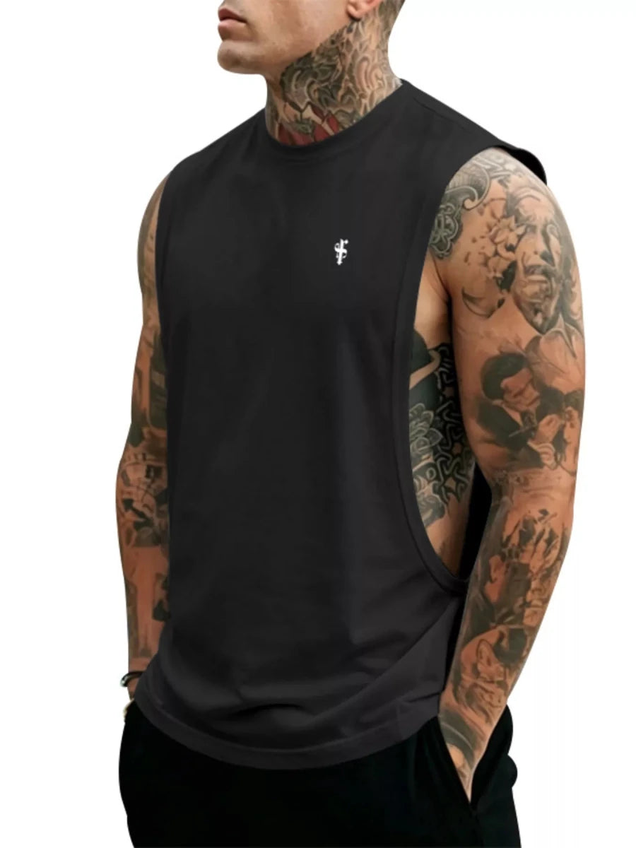 Men's Full Size Round Neck Tank Top Plus Size - WowStore.live