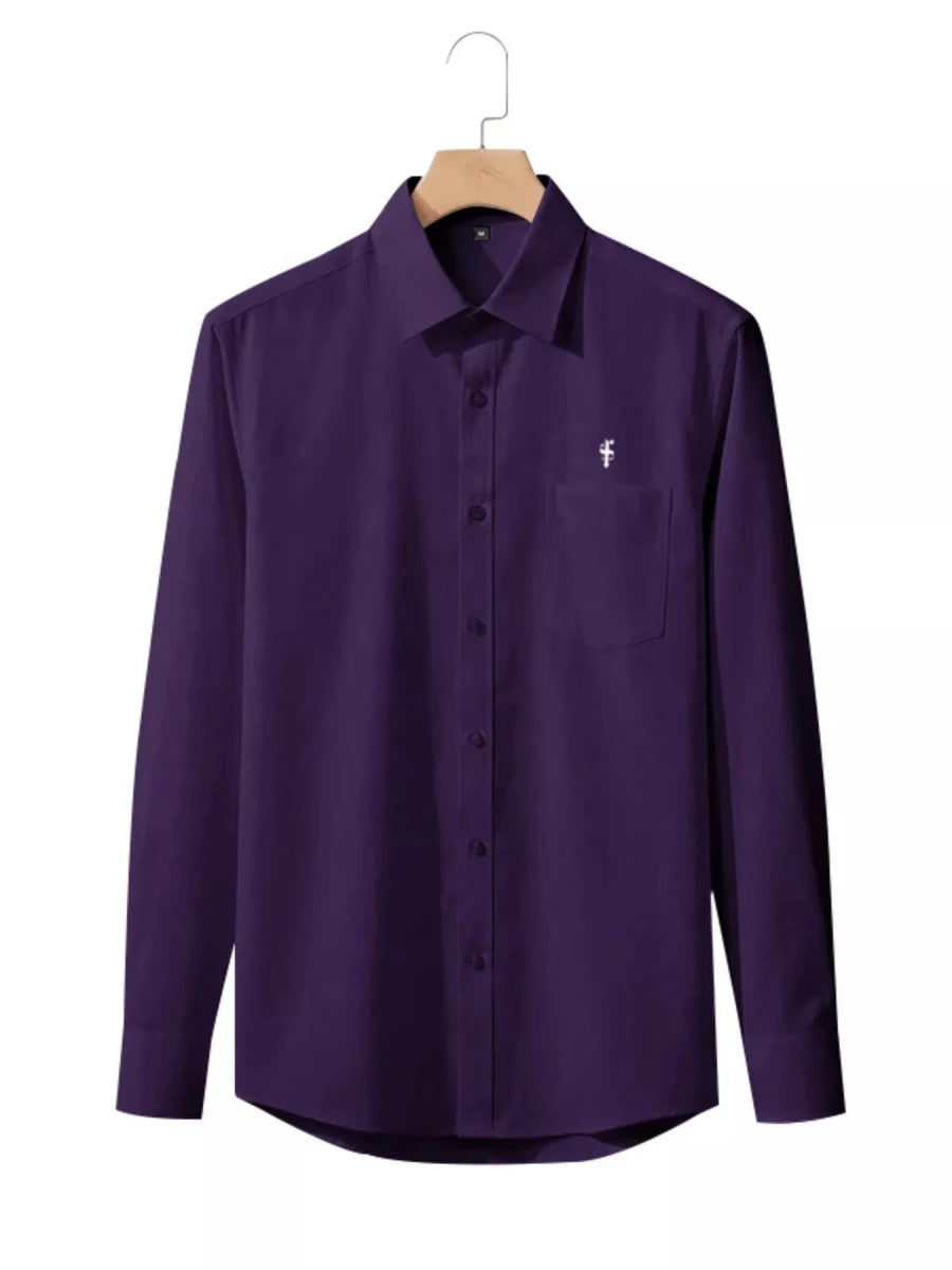 Men's Full Size Slim Fit Button Up Shirt Plus Size - WowStore.live