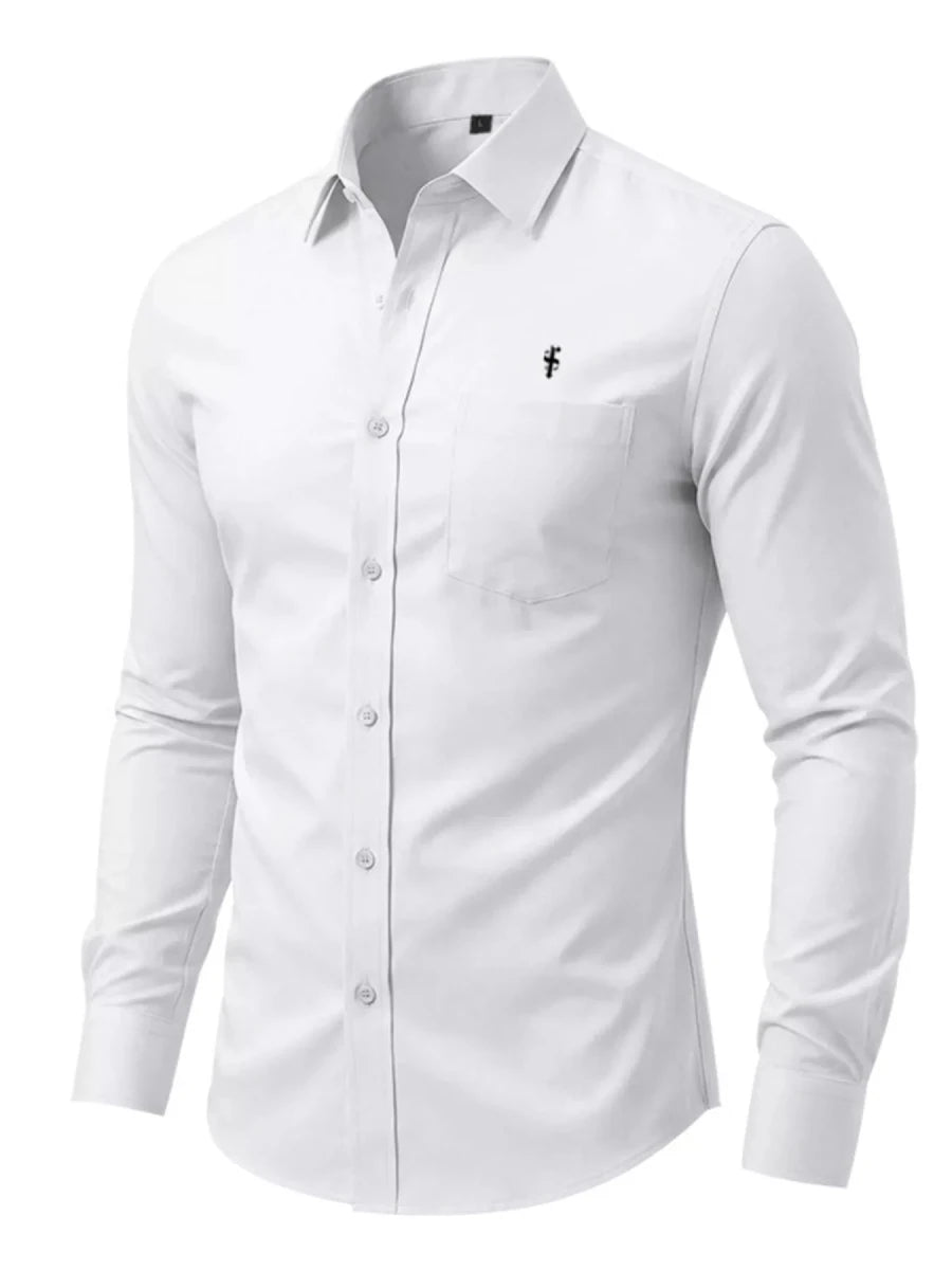 Men's Full Size Slim Fit Button Up Shirt Plus Size - WowStore.live