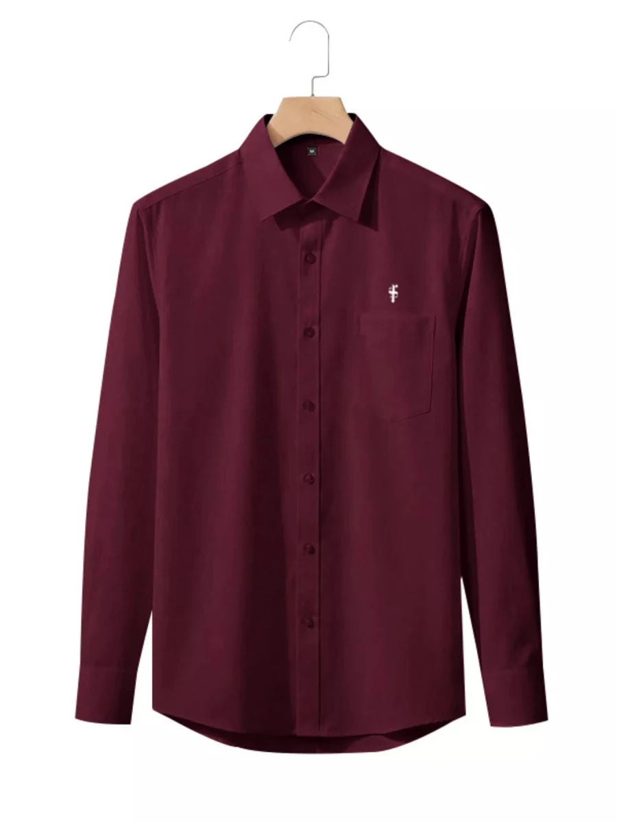 Men's Full Size Slim Fit Button Up Shirt Plus Size - WowStore.live