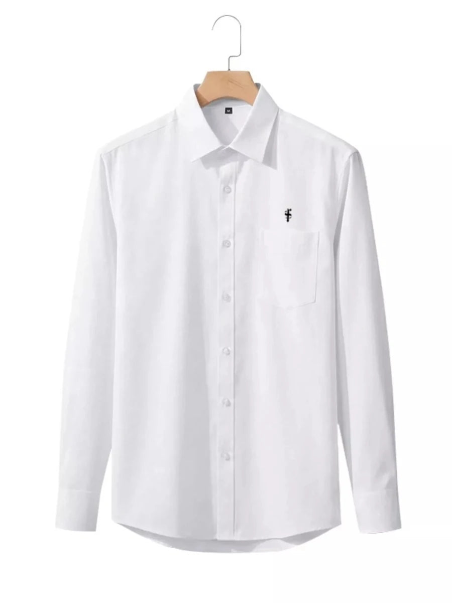Men's Full Size Slim Fit Button Up Shirt Plus Size - WowStore.live