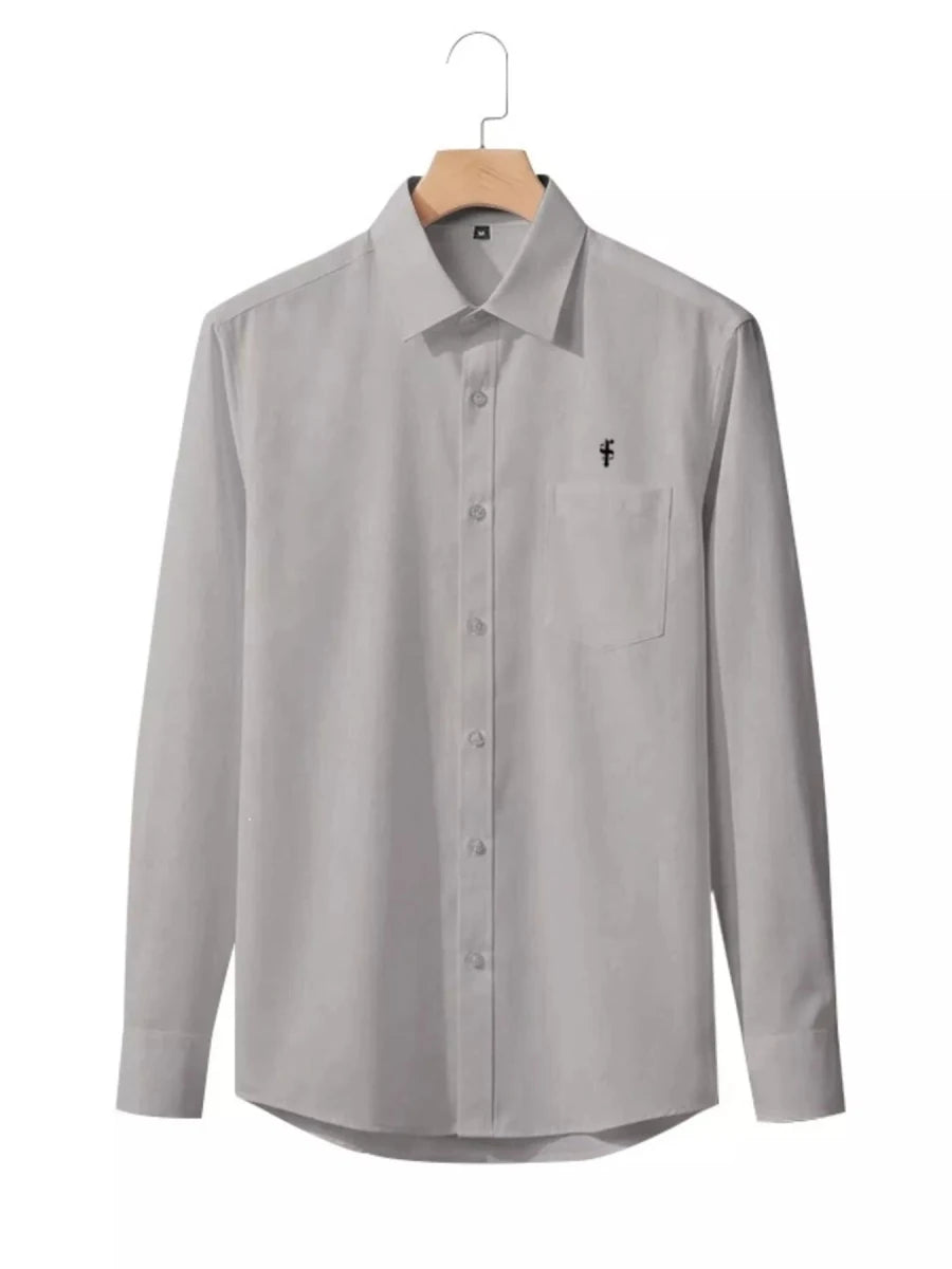 Men's Full Size Slim Fit Button Up Shirt Plus Size - WowStore.live