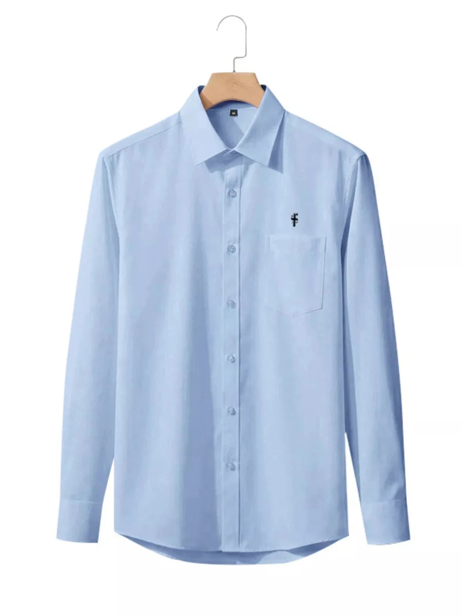 Men's Full Size Slim Fit Button Up Shirt Plus Size - WowStore.live