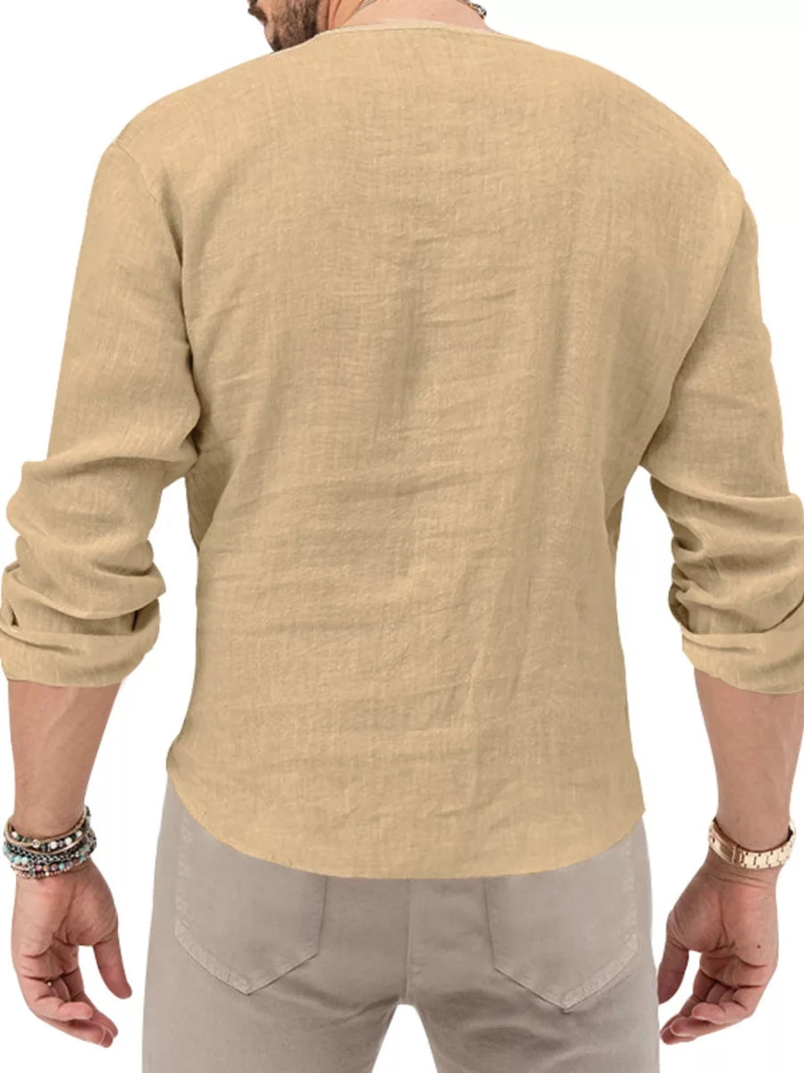 Men's Full Size Slim Fit Long Sleeve Blouse Plus Size - WowStore.live