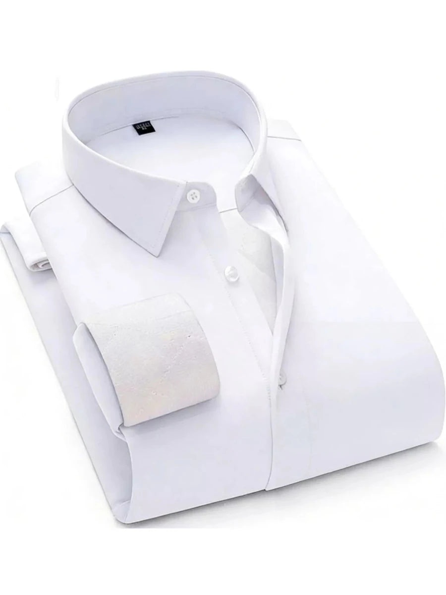 Men's Full Size Slim Fit Long Sleeve Shirt Plus Size - Wow Store