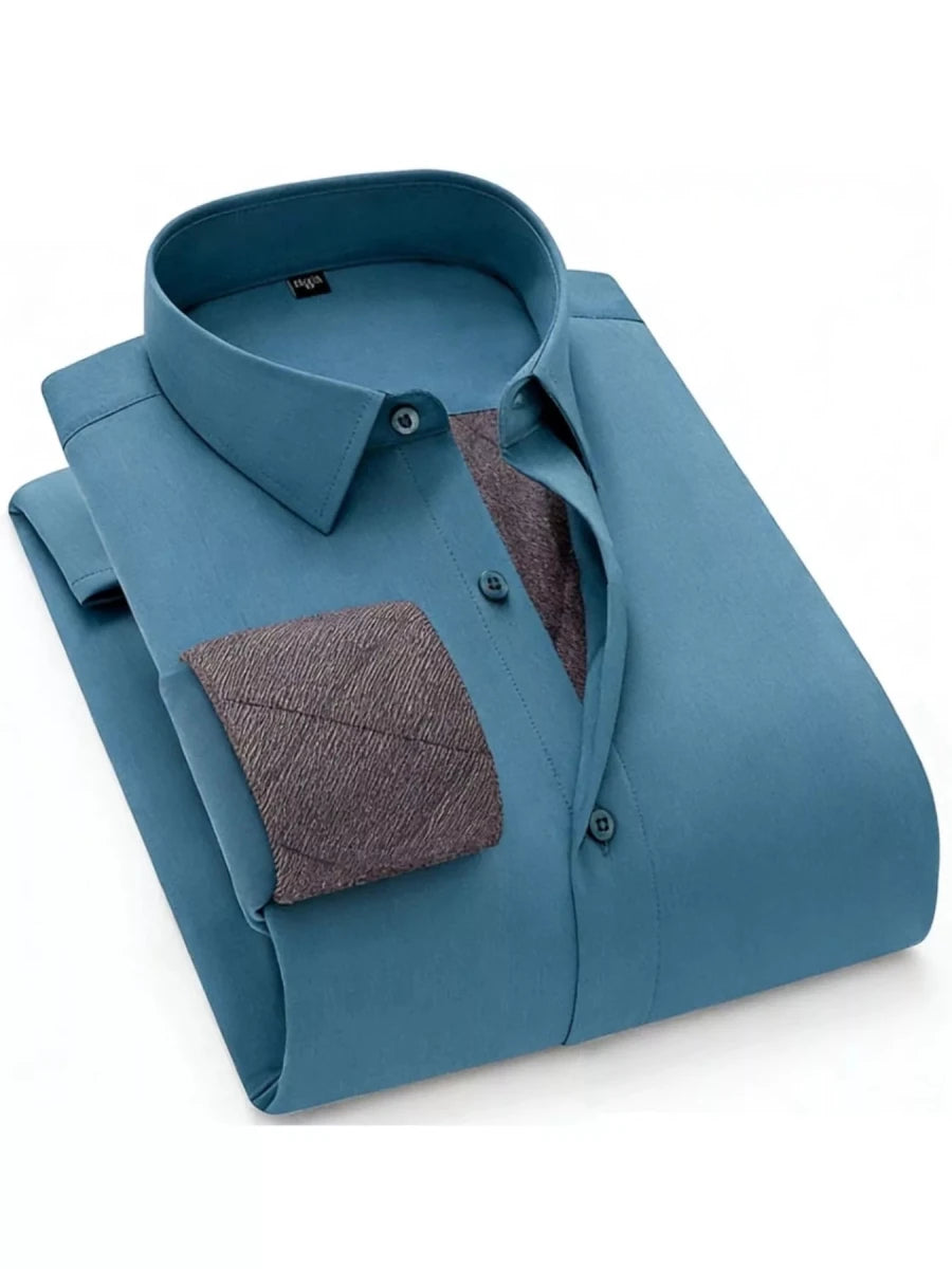 Men's Full Size Slim Fit Long Sleeve Shirt Plus Size - Wow Store