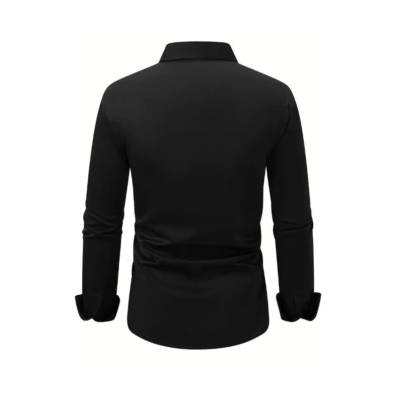 Men's Long-Sleeve Button-Up Shirt, 7 Colours — view 5
