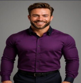 Men's Long-Sleeve Button-Up Shirt, 7 Colours — view 7