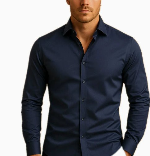 Men's Long-Sleeve Button-Up Shirt, 7 Colours — view 10