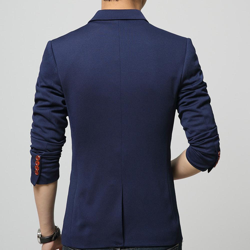 Mens One Button Slim Fit Blazer - Wow Store