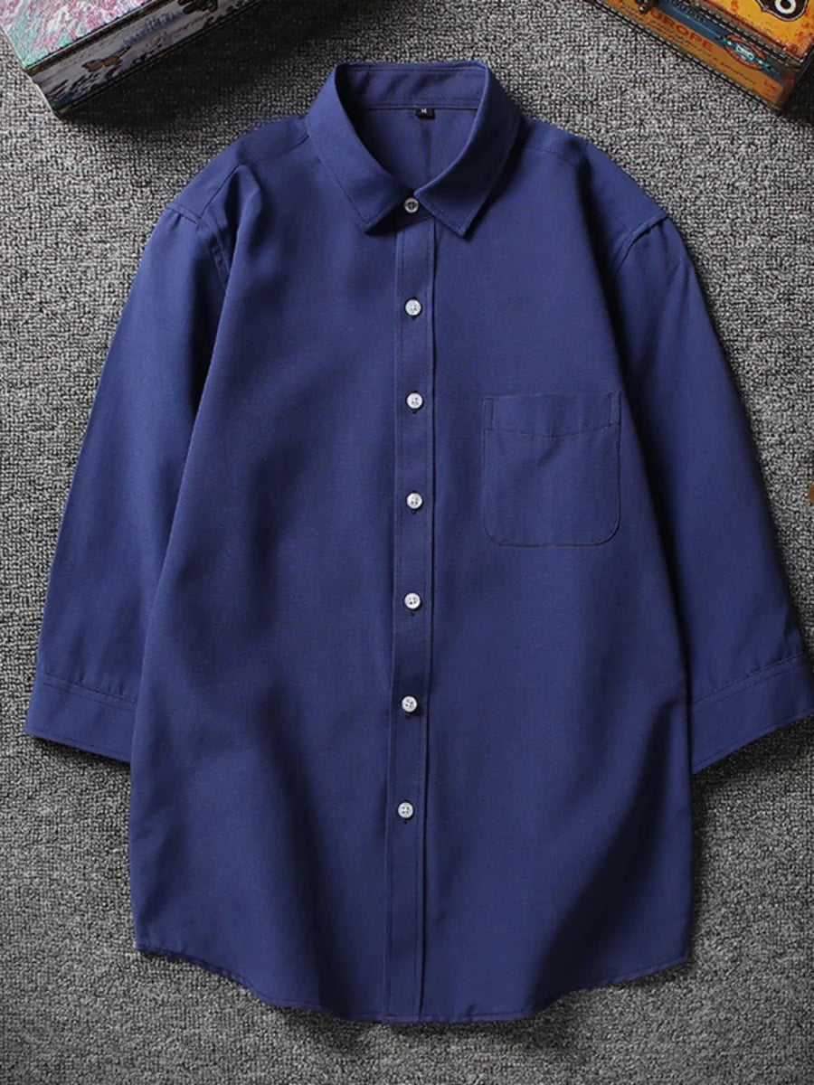 Men's Plus Size Casual Button Up Shirt - WowStore.live