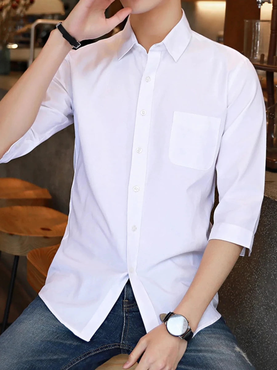 Men's Plus Size Casual Button Up Shirt - WowStore.live