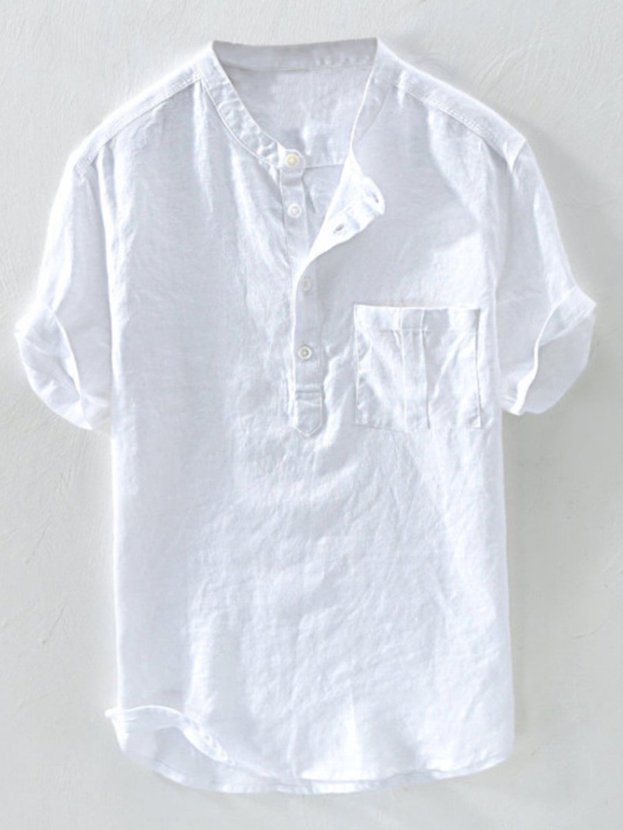 Men's Plus Size Casual Short Sleeve Shirt - WowStore.live