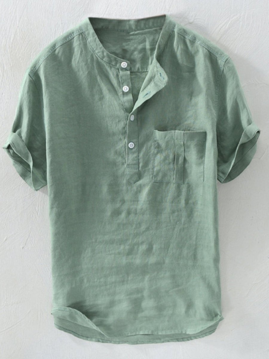 Men's Plus Size Casual Short Sleeve Shirt - WowStore.live