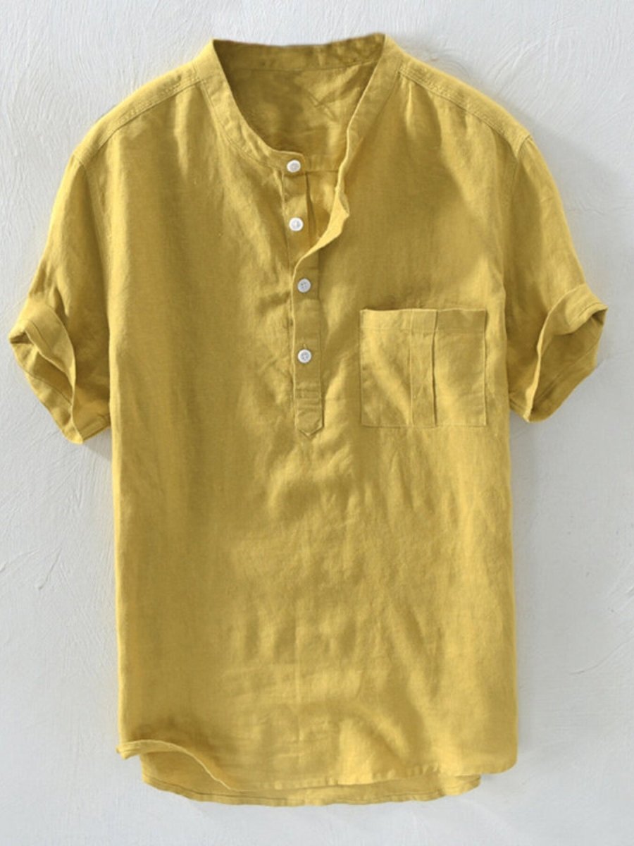 Men's Plus Size Casual Short Sleeve Shirt - WowStore.live