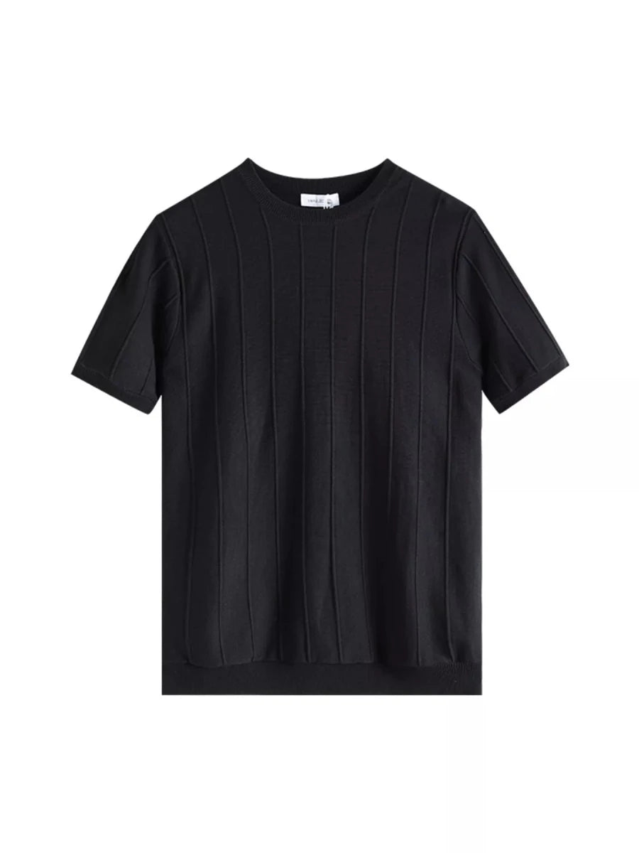 Men's Plus Size Textured Short Sleeve T-Shirt - WowStore.live