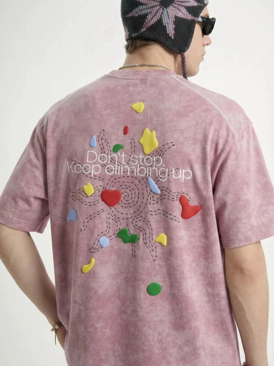 Men's Printed Round Neck T-Shirt - WowStore.live