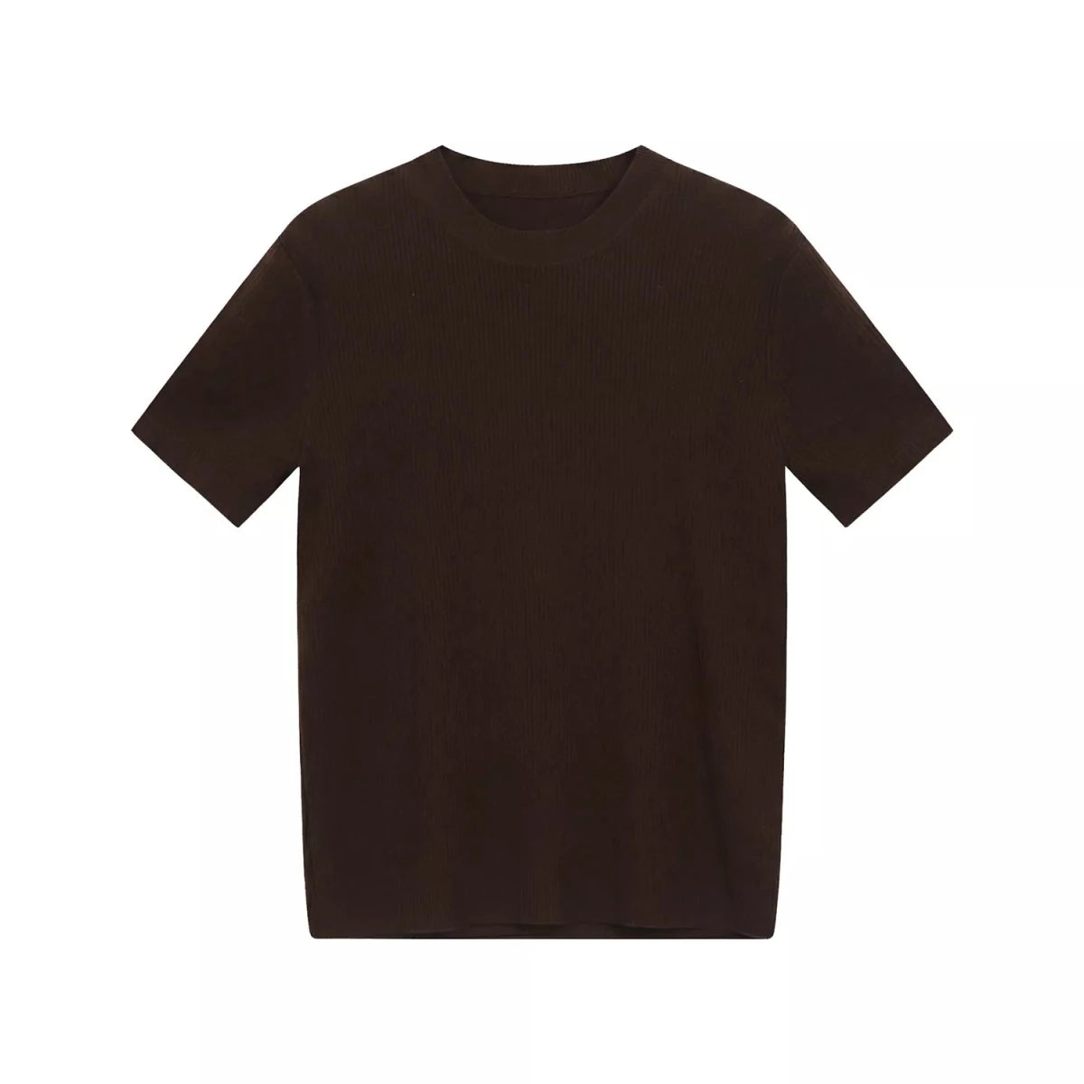 Men's Ribbed Knit Short Sleeve T-Shirt - WowStore.live