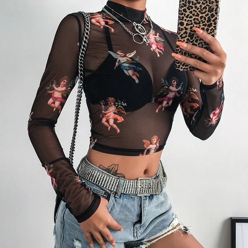 Mesh Crop Top - Wow Store