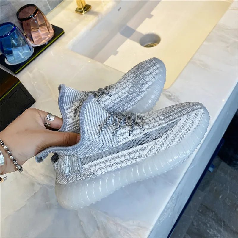 Mesh Lace - Up Platform Athletic Shoes - Wow Store