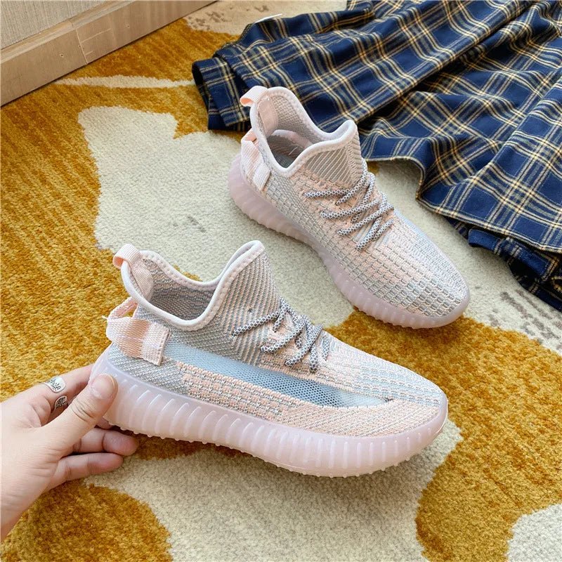 Mesh Lace - Up Platform Athletic Shoes - Wow Store