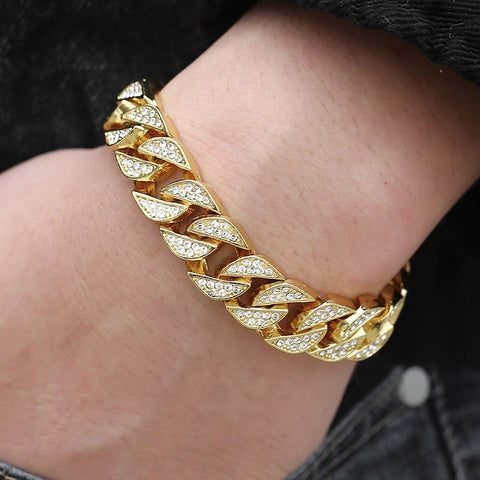 Miami Gold Curb Cuban Bracelet - Wow Store