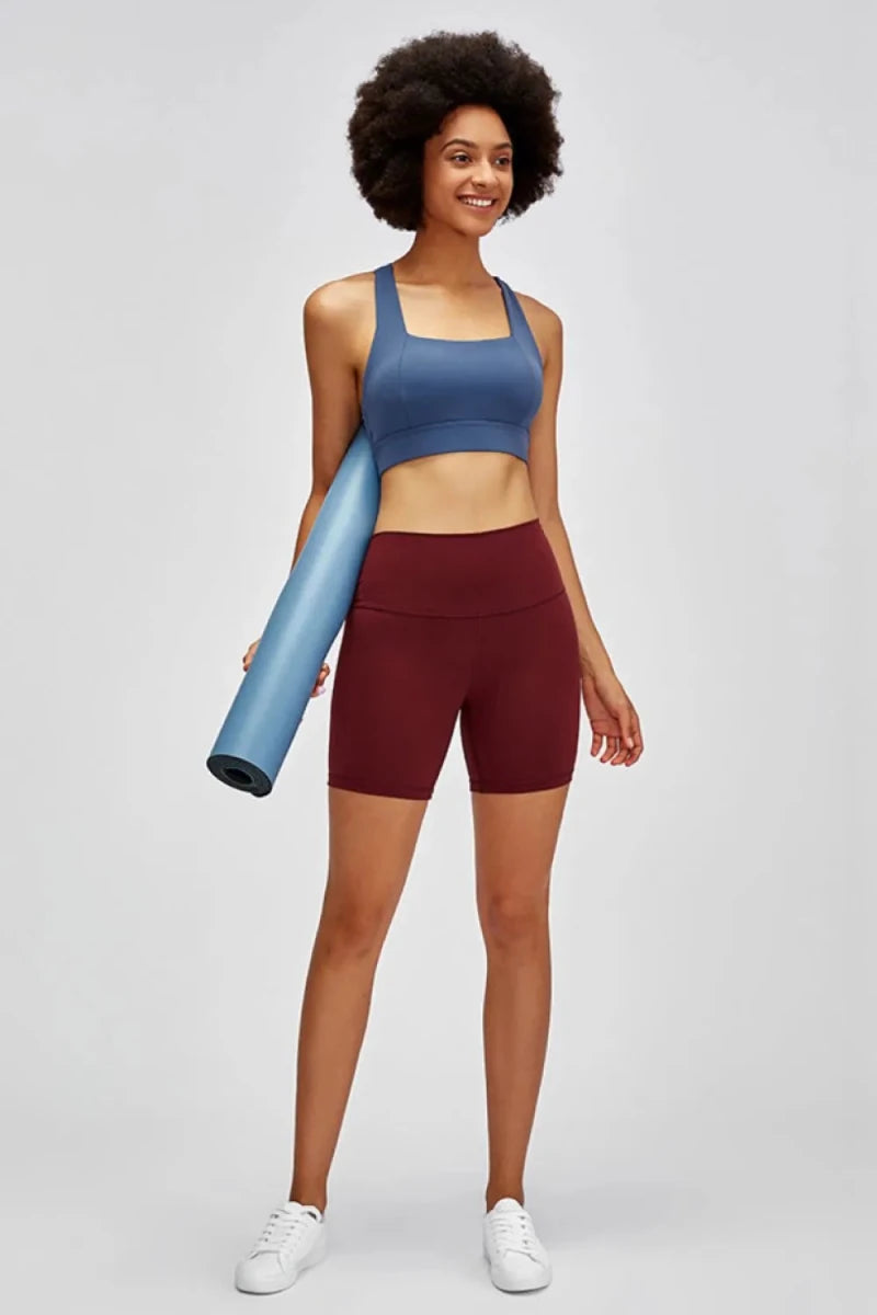 Millennia High Waist Training Shorts - Wow Store