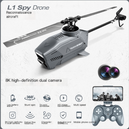 Mini Black Bee Remote Control Helicopter Drone Gift - WowStore.live