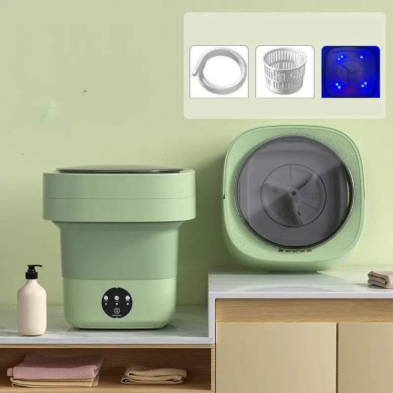Mini Foldable Washing Machine Portable Mini Socks Underwear Panties Washing Machine Big Capacity 3 Models With Spinning Dry Gadgets - Wow Store