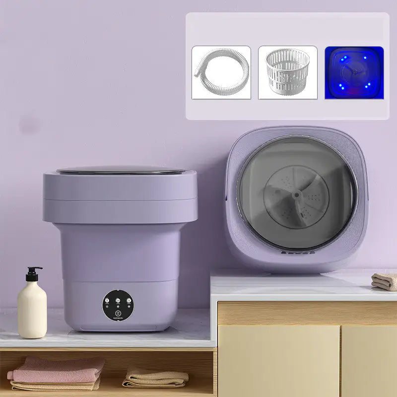 Mini Foldable Washing Machine Portable Mini Socks Underwear Panties Washing Machine Big Capacity 3 Models With Spinning Dry Gadgets - Wow Store