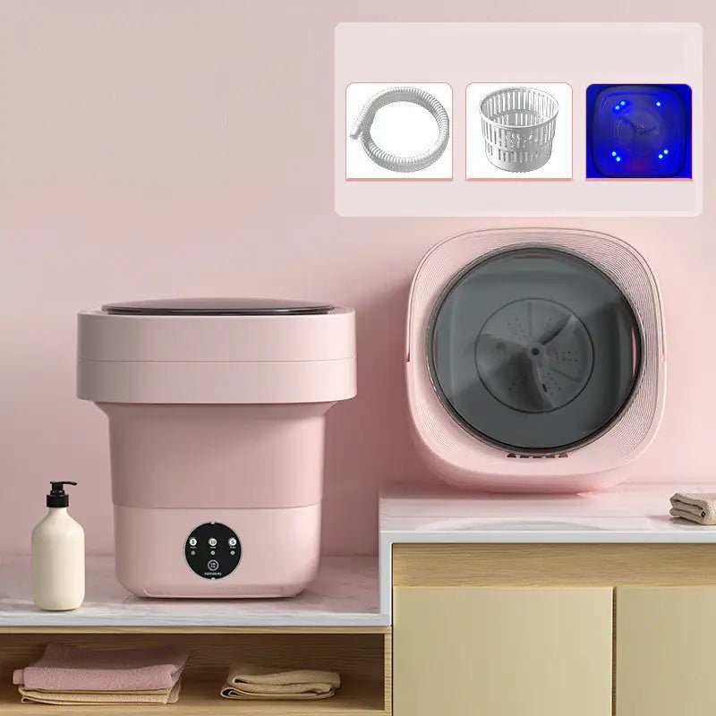 Mini Foldable Washing Machine Portable Mini Socks Underwear Panties Washing Machine Big Capacity 3 Models With Spinning Dry Gadgets - Wow Store