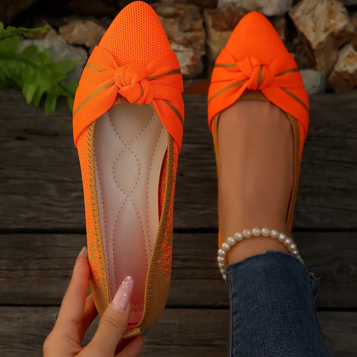 Mirage Platform Point Toe Slip-Ons - WowStore.live