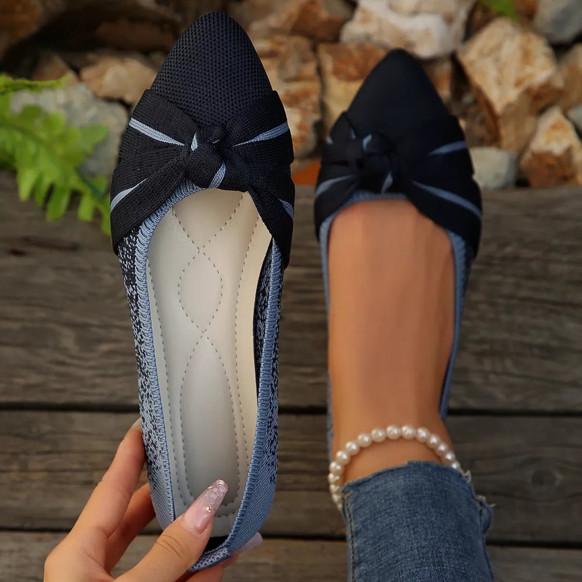 Mirage Platform Point Toe Slip-Ons - WowStore.live