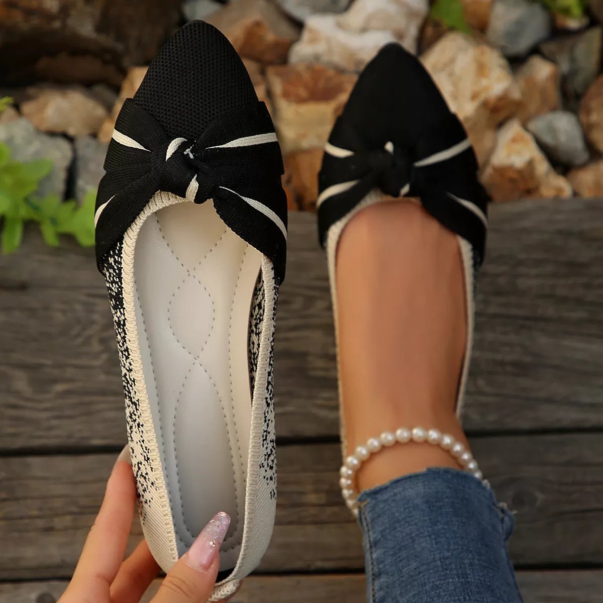 Mirage Platform Point Toe Slip-Ons - WowStore.live