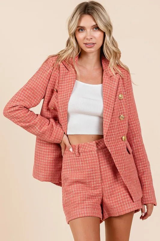 Mittoshop Tweed Classic Shorts with Side Pockets - WowStore.live