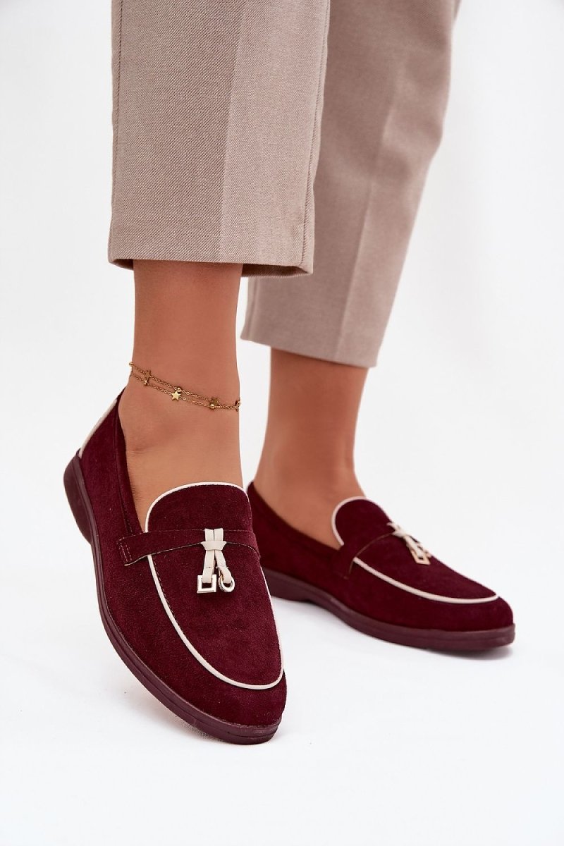 Side Profile of Comfortable Flat Heel Moccasins