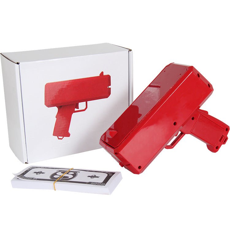 Money Spraying Gun - Electric Dollar Bill Shooter Toy - WowStore.live