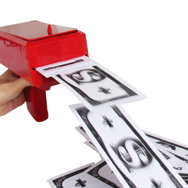 Money Spraying Gun - Electric Dollar Bill Shooter Toy - WowStore.live