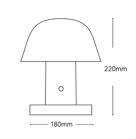 Mushroom Rechargeable Desk Lamp - Wow Store