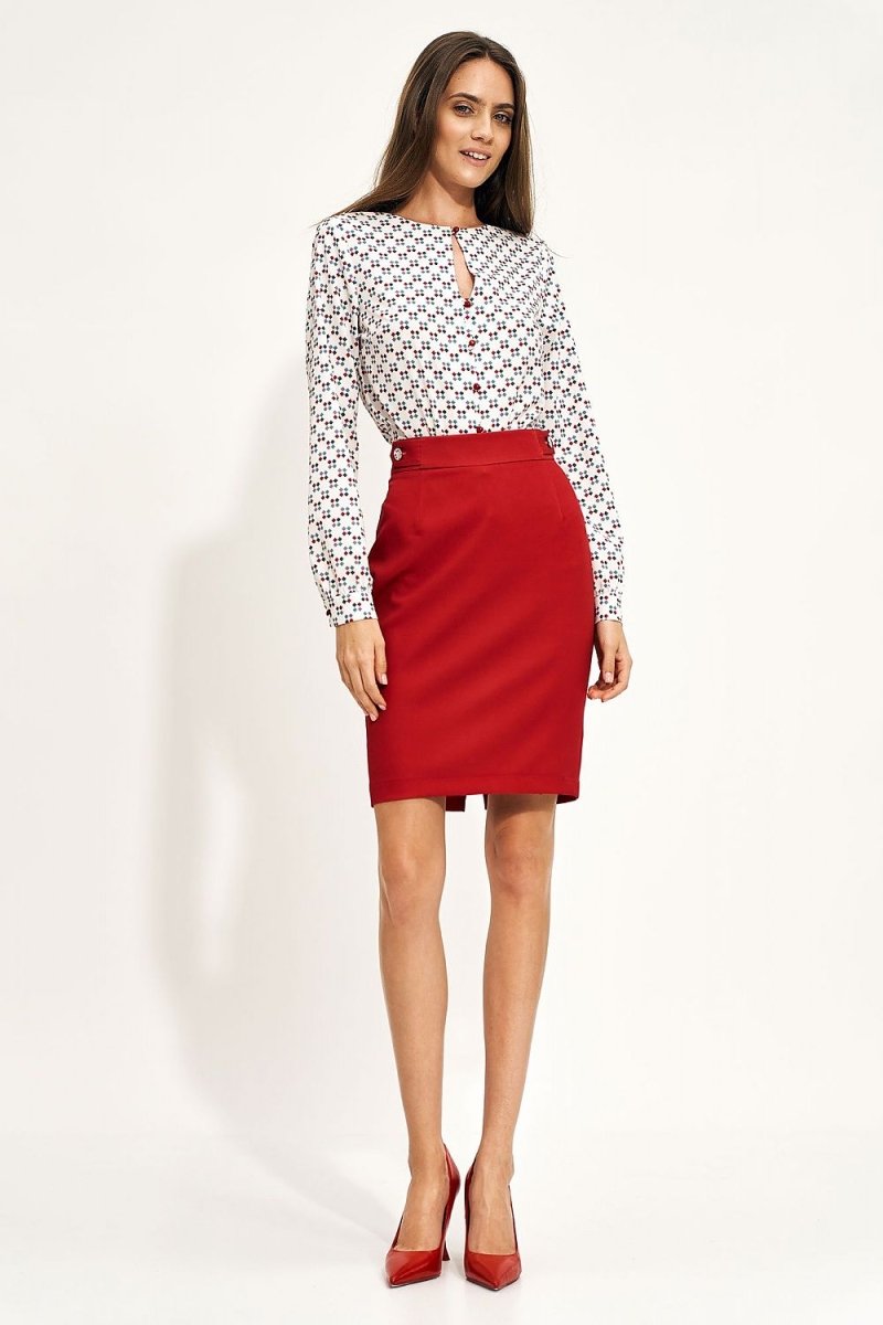 Nife Elegant Tailored Skirt Model 170477 - Professional Women's Fashion | wowstore.live - Wow Store