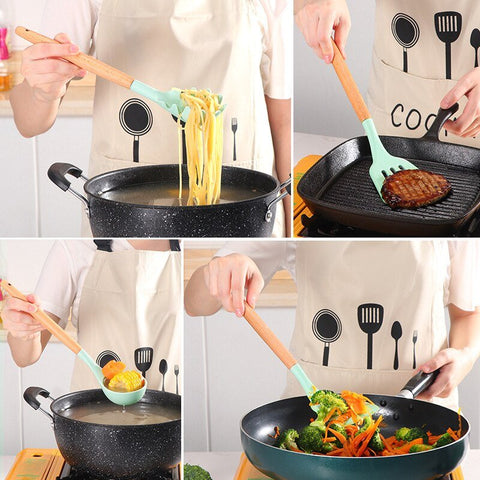 Non Stick Pot Spatula And Spoon - Wow Store