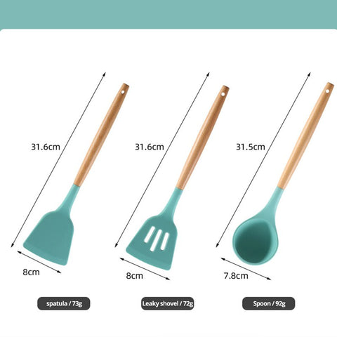 Non Stick Pot Spatula And Spoon - Wow Store