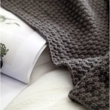 Nordic Fringed Knit Wool Blanket - Wow Store