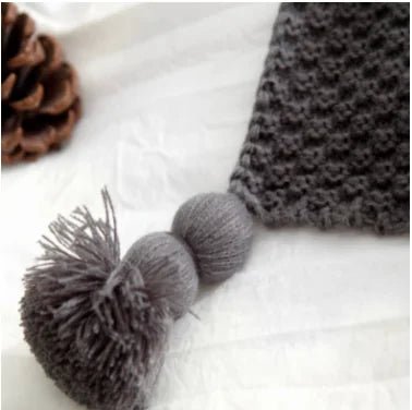 Nordic Fringed Knit Wool Blanket - Wow Store