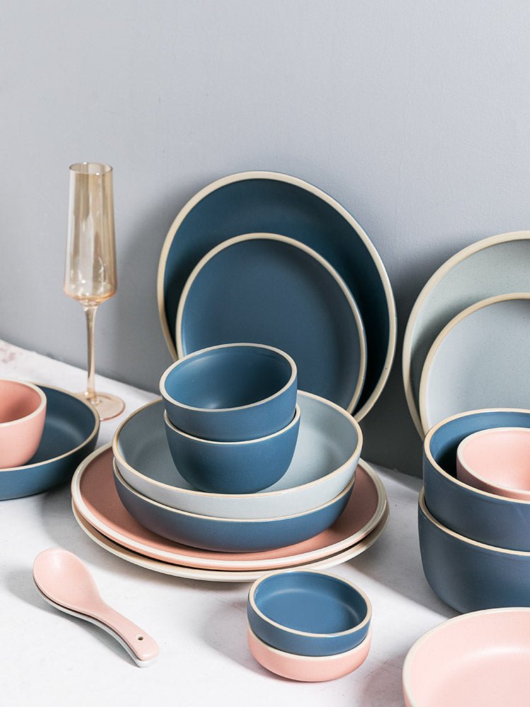 Nordic Style Ceramic Tableware Set for One Person - Wow Store