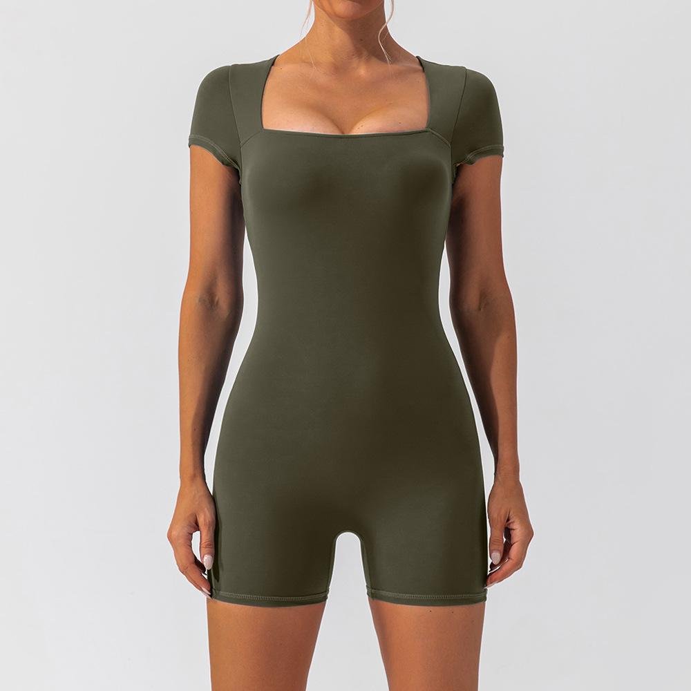 Nude Yoga Short Sleeve Bodysuit - Wow Store