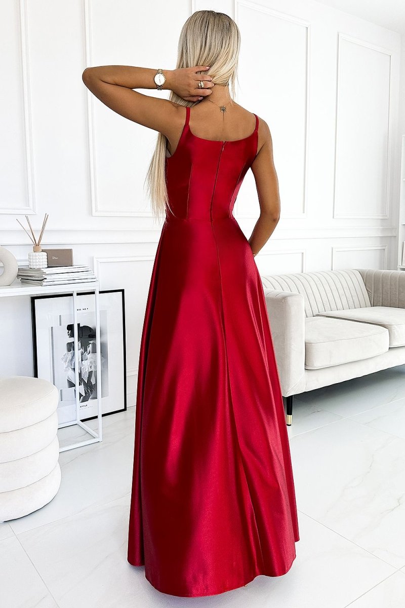 Numoco 143339 Elegant Evening Dress - Flattering A - Line Occasion Gown | wowstore.live - Wow Store