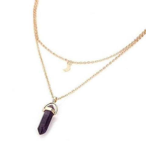 Obelisk Crescent Moon Necklace | Wow Store - Wow Store