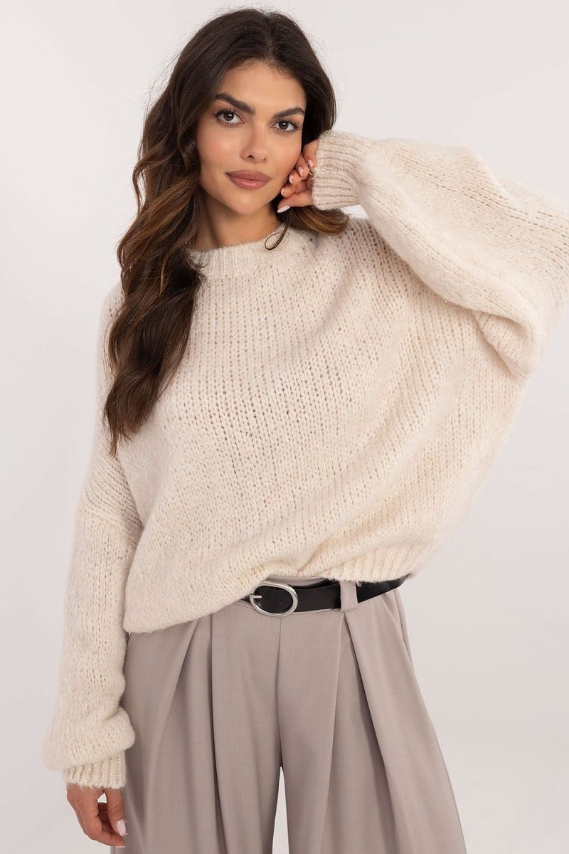 Och Bella Women's Knit Jumper Model 202306 - Stylish Casual Pullover | wowstore.live - Wow Store
