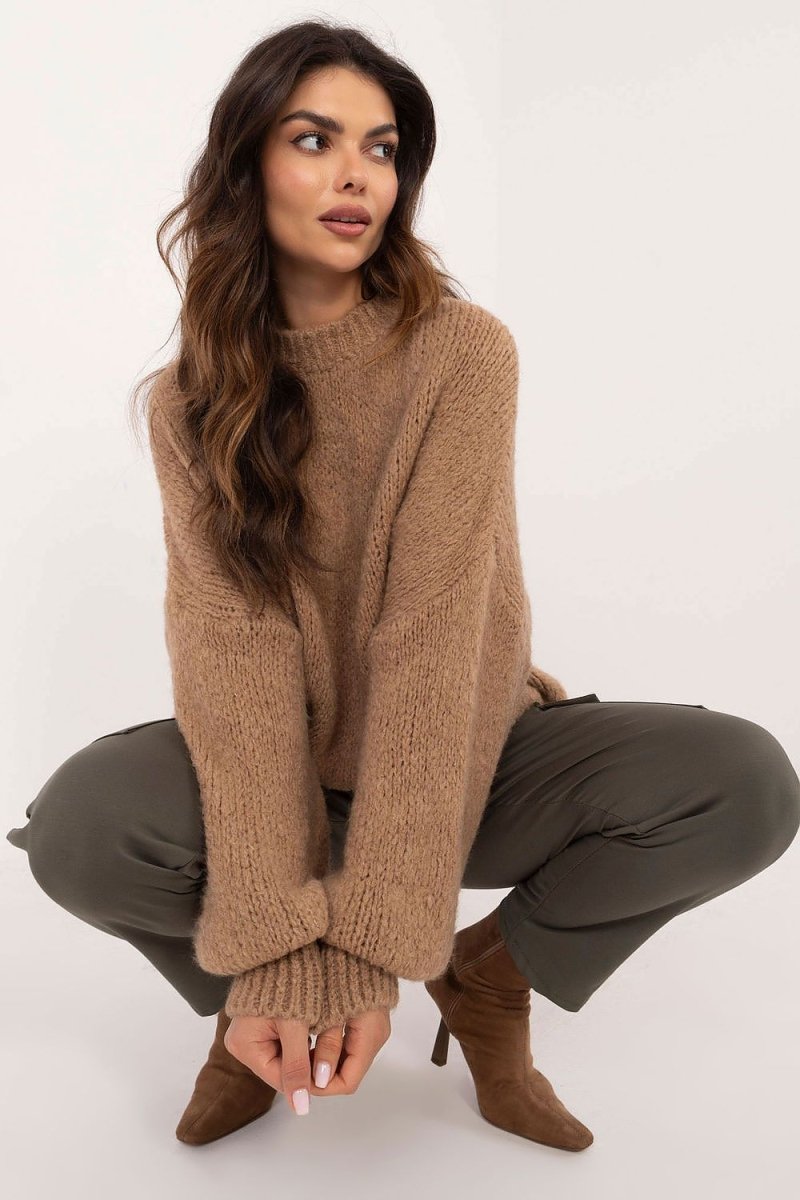 Och Bella Women's Knit Jumper Model 202306 - Stylish Casual Pullover | wowstore.live - Wow Store